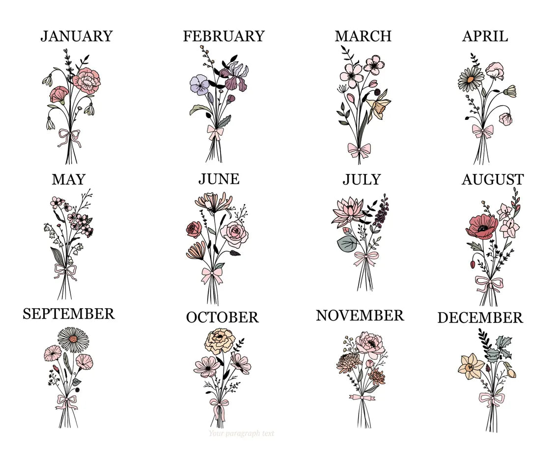 Personalized Birth Flower Candle, Birthday Gift, Coquette Birth Flower, Custom Fragrant Jar Candle Gift, Gift For Mom, Gift For Daughter