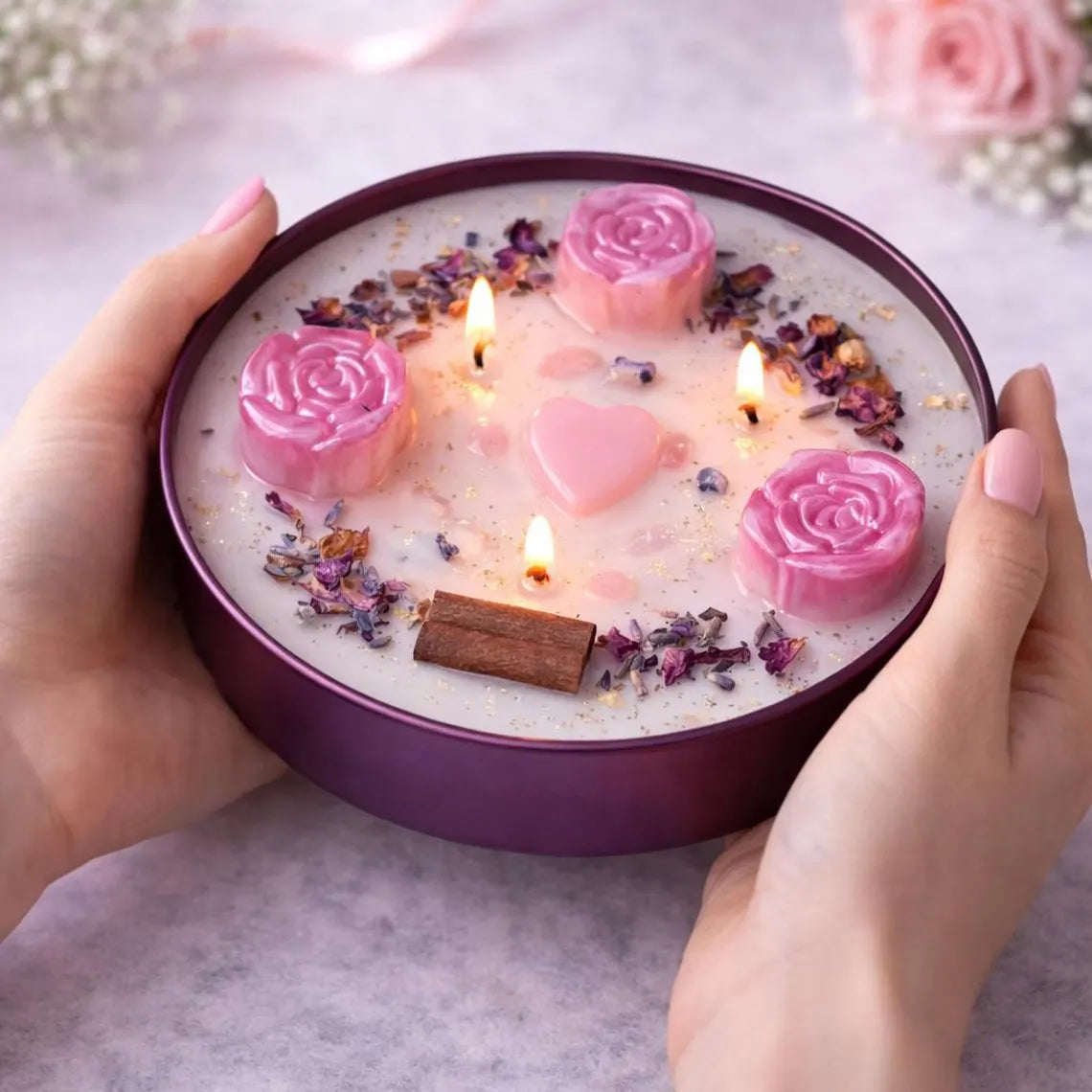 Mothers Day Candle Gifts for Mom • Self Love Candle • Gifts for Nana • Crystal Candle • Step Mom Gift • Mom birthday gift Daughter Grandma
